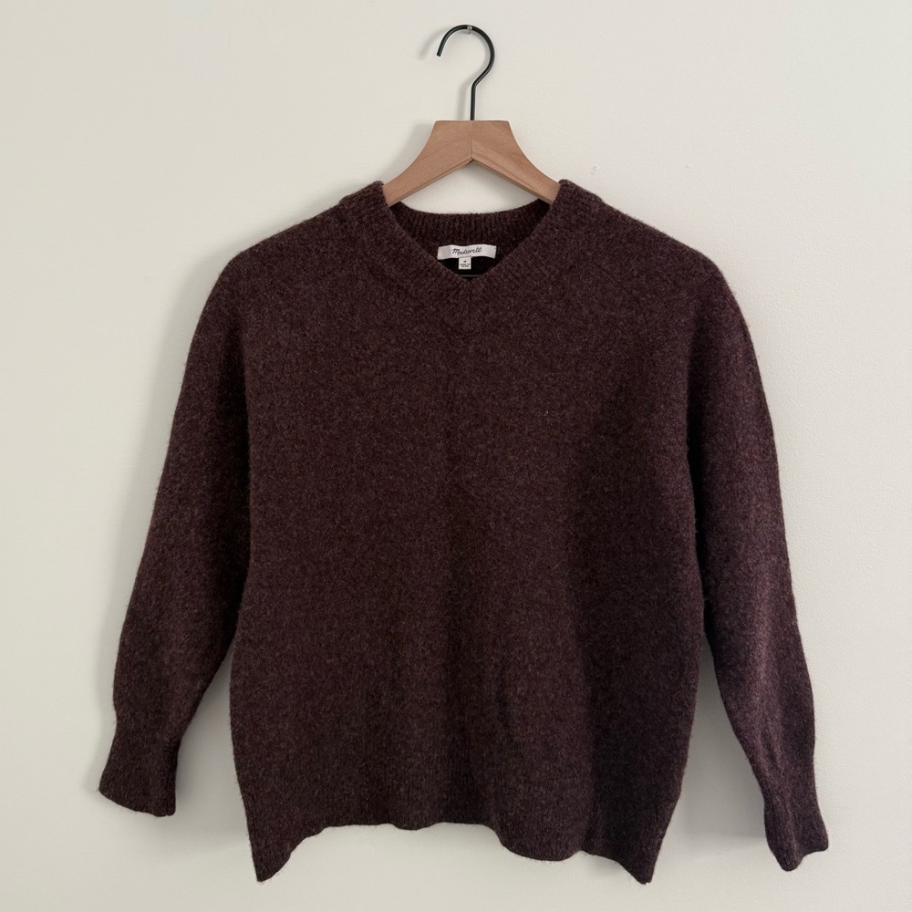 Madewell Brown/Purple Wool Sweater